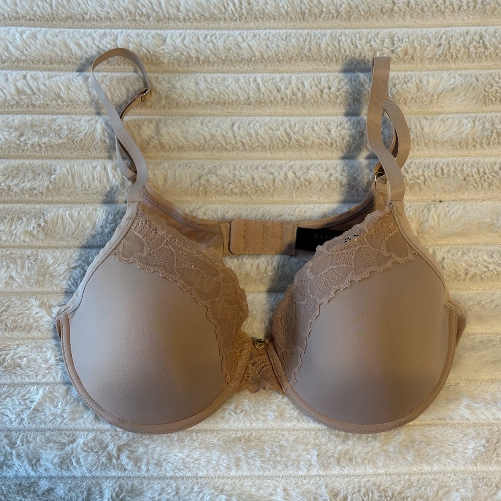 Natori Hidden Glamour “T-shirt” bra in tan, 36C